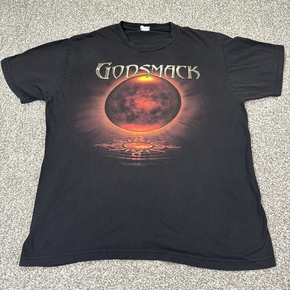Vintage Godsmack Shirt Tour 2010 Double Sided Rock Grunge Band Tee Sz Large